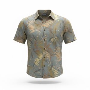 Men's Tropical Print Short Sleeve Shirt